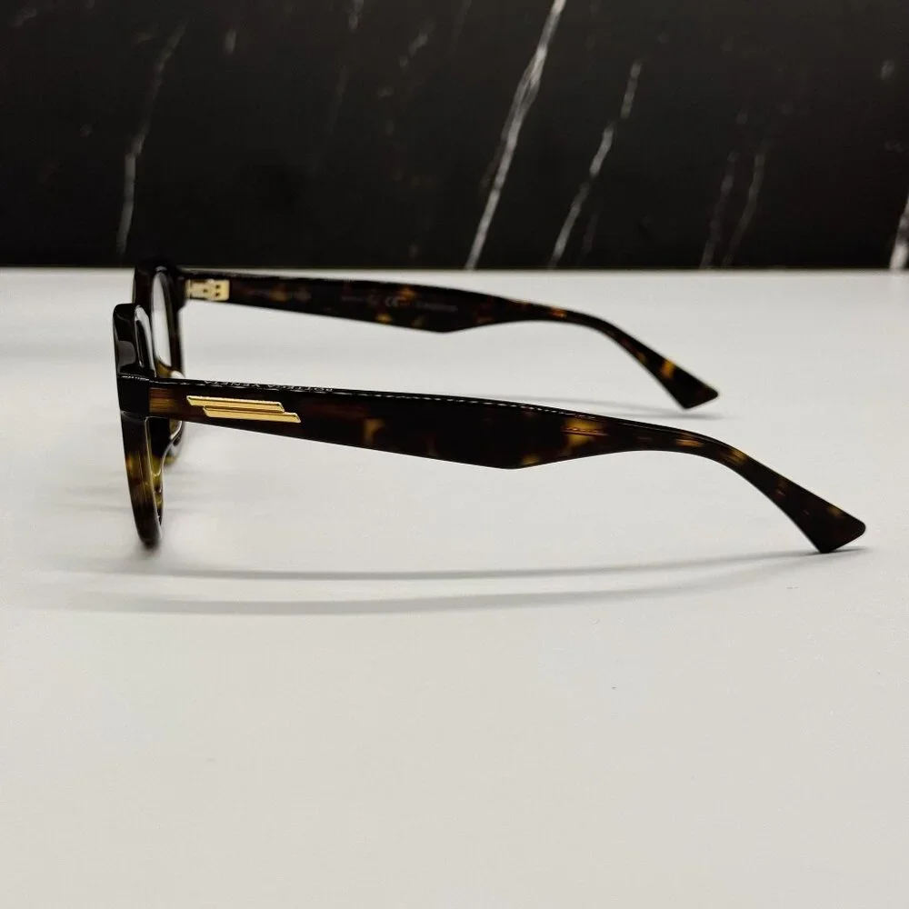 NEW BOTTEGA VENETA BV1130OA 002 HAVANA ROUND WOMEN EYEGLASSES
